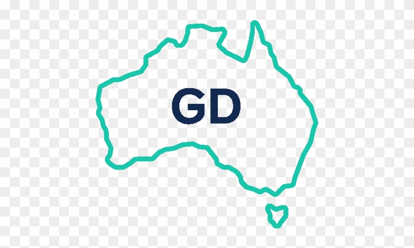 Gd Pharma Map - Australia Minimal Map #1680509