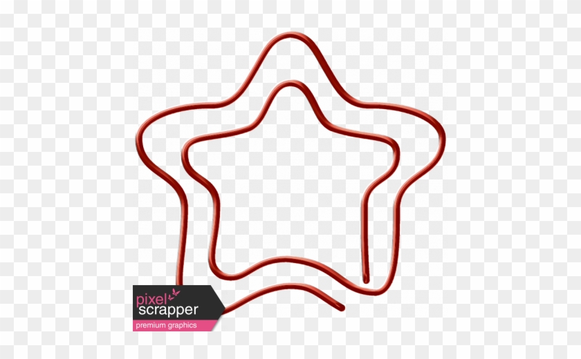 Outer Space Clip Star - Line Art #1680616