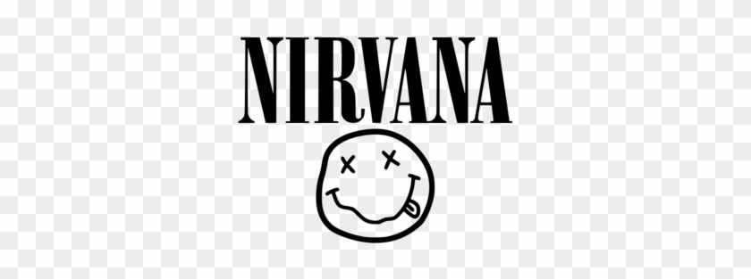 Black And White, Music, And Nirvana Image - Nirvana Band Logo Png #1680736