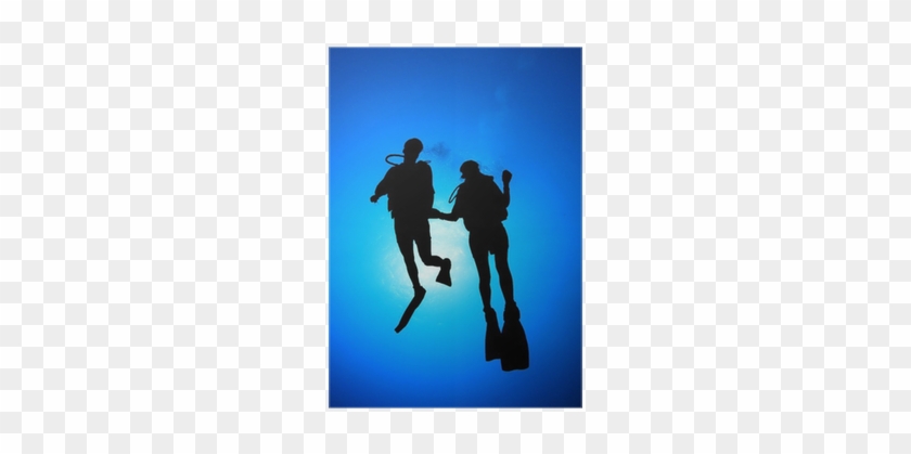 Clip Diving Couple - Silhouette #1680832