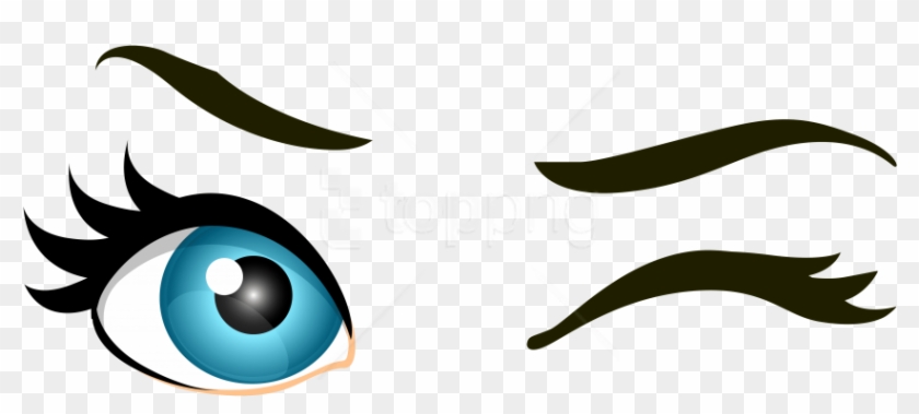 Free Png Download Blue Winking Eyes Clipart Png Photo - Brown Eye Transparent Background #1680873