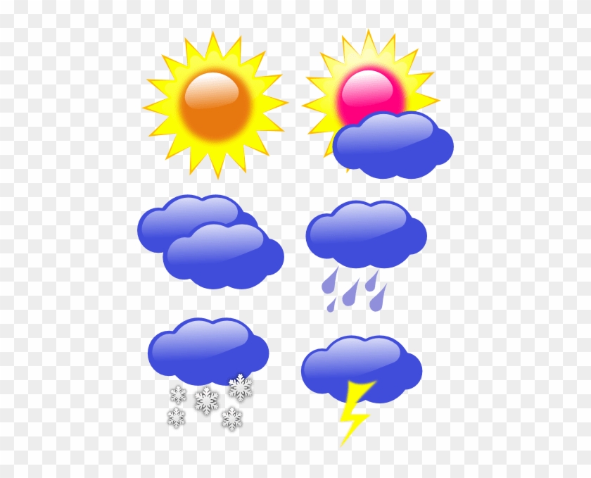 Snowy Weather Clipart - Whether And Climate Clipart #1680940