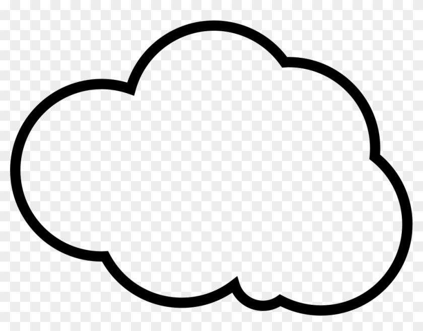 Single Cloud Svg Png Icon Free Download - Nubes Blanco Y Negro Para Dibujar #1680970