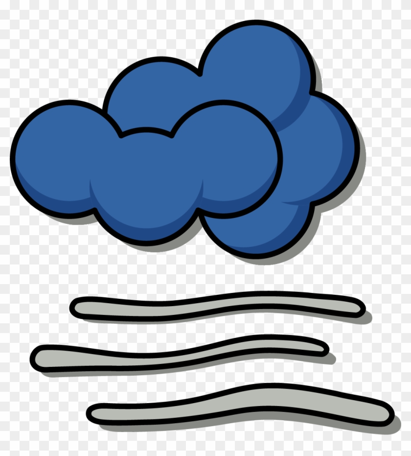 Black And White Cloud Clip Art Foggy Transprent Png - Foggy Weather Clipart #1680978