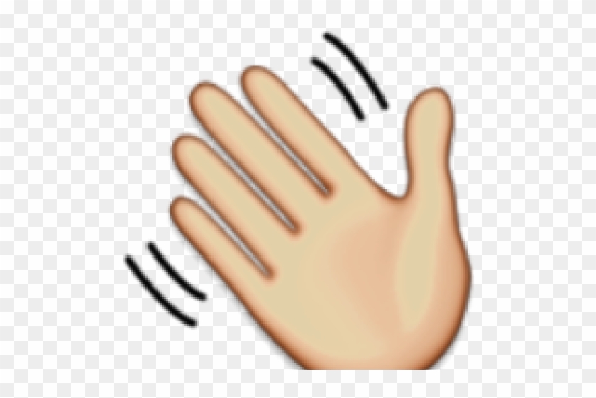 Hand Emoji Clipart Hand Wave - Aplauso Emoji Gif #1681150