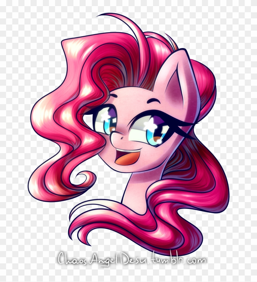 Chaosangeldesu, Bust, Female, Mare, Open Mouth, Pinkie - Illustration #1681192