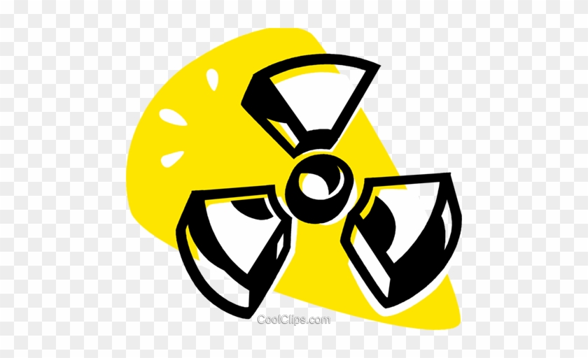 Radioactive Sign Royalty Free Vector Clip Art Illustration - Sinal Radioativo Png #1681212