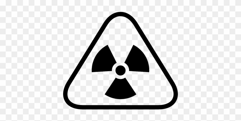 Radiation Warning Triangular Sign Vector - Nuclear Sign #1681240