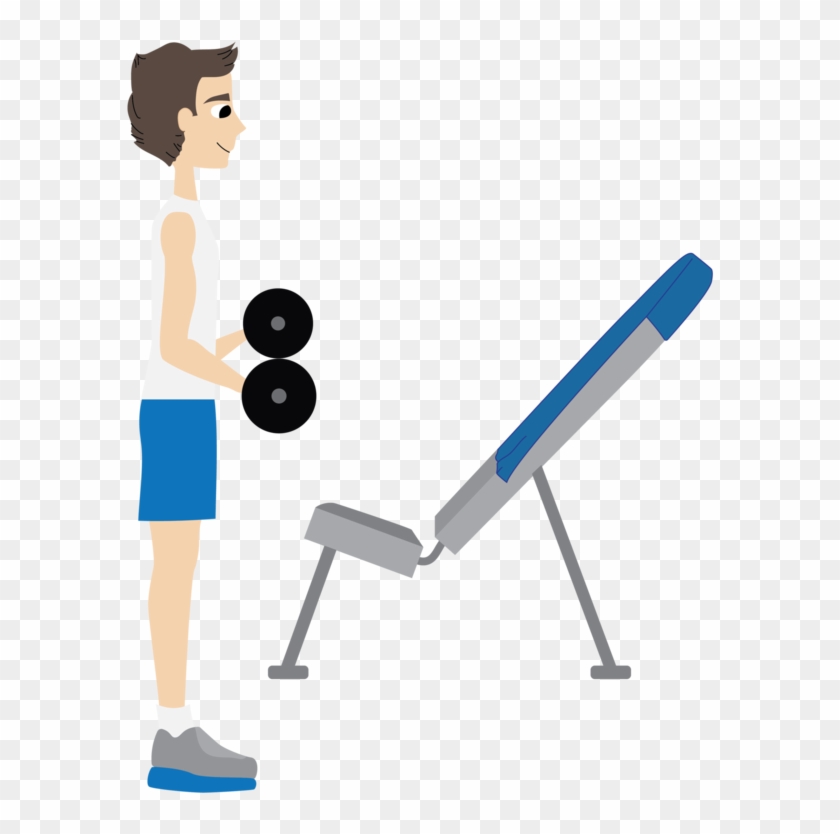 Exercise Bench Clipart Group Exercise - Cartoon #1681243