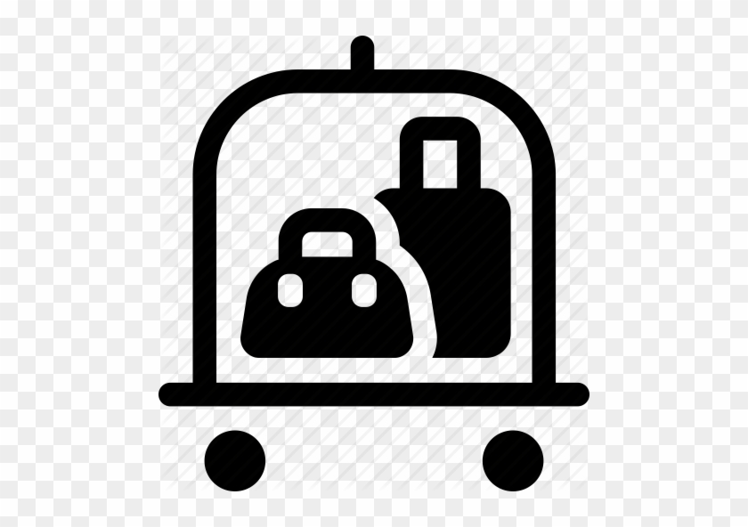 Carts Clipart Trolley Bag - Facility Icon Black And White #1681385