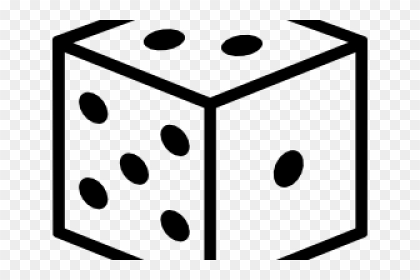 Dice Clipart Dise - Clipart Of Cube Black And White #1681413