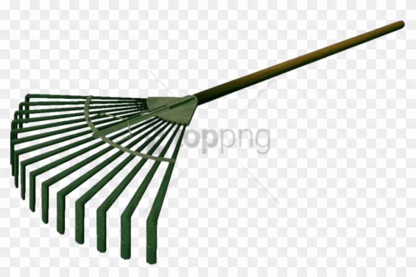 Free Png Download Green Leaf Rake Png Images Background - Rake Png #1681433