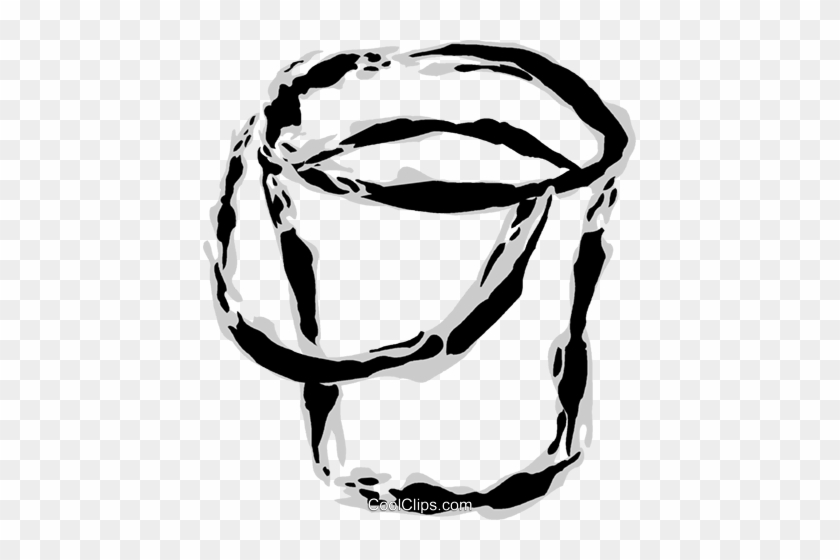 Pail/bucket Royalty Free Vector Clip Art Illustration - Pail/bucket Royalty Free Vector Clip Art Illustration #1681445