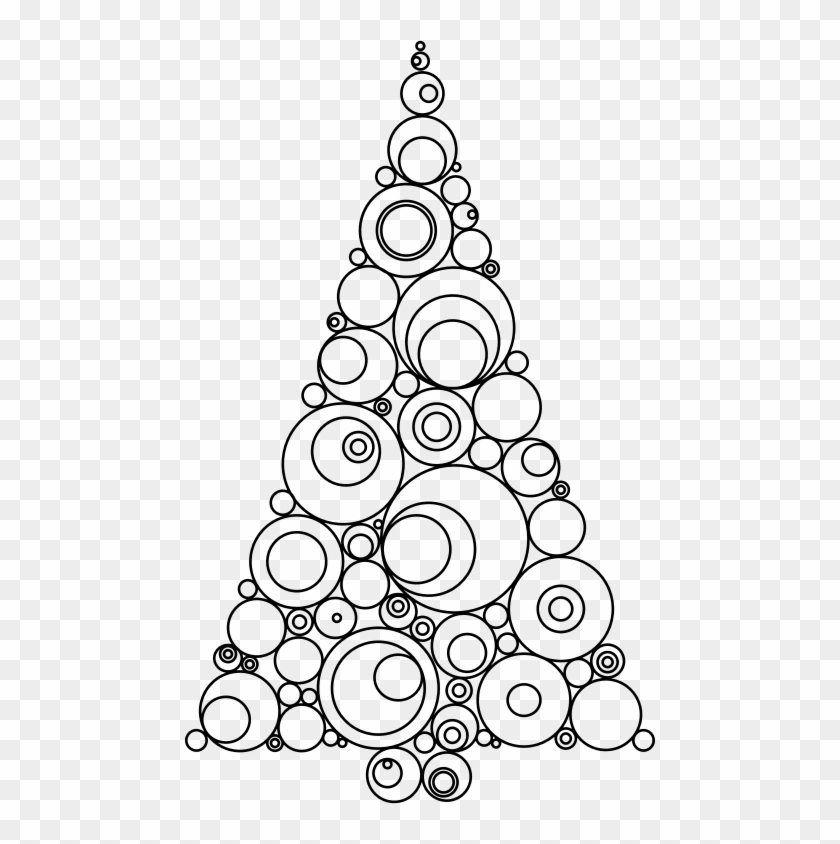 Medium Image - Line Drawing Christmas Tree #1681459