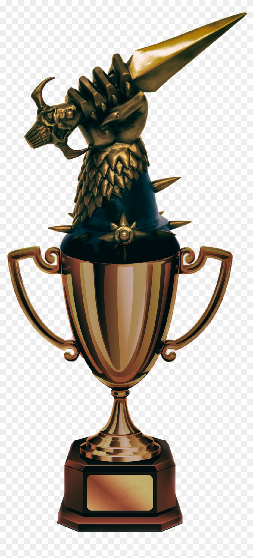 Super Bowl Trophy Clip Art - Transparent Fantasy Football Trophy Png #1681585