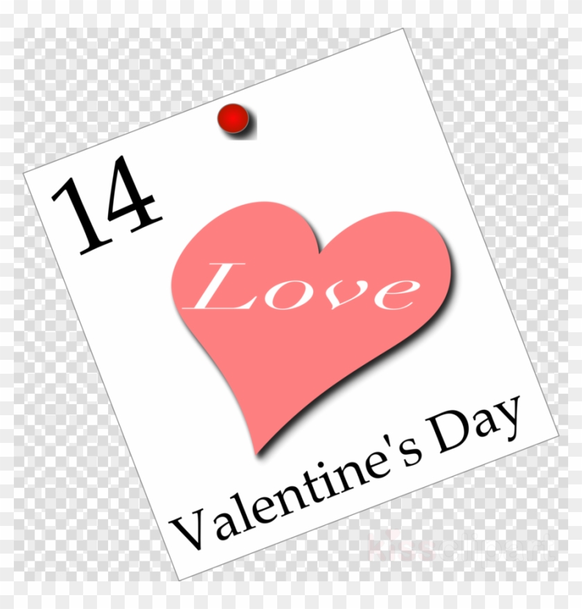 February 14 Valentine Day Clipart Valentine's Day February - Heart #1681613