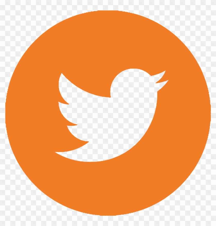 Twitter Facebook Linkedin - Number 2 Clipart Orange #1681764