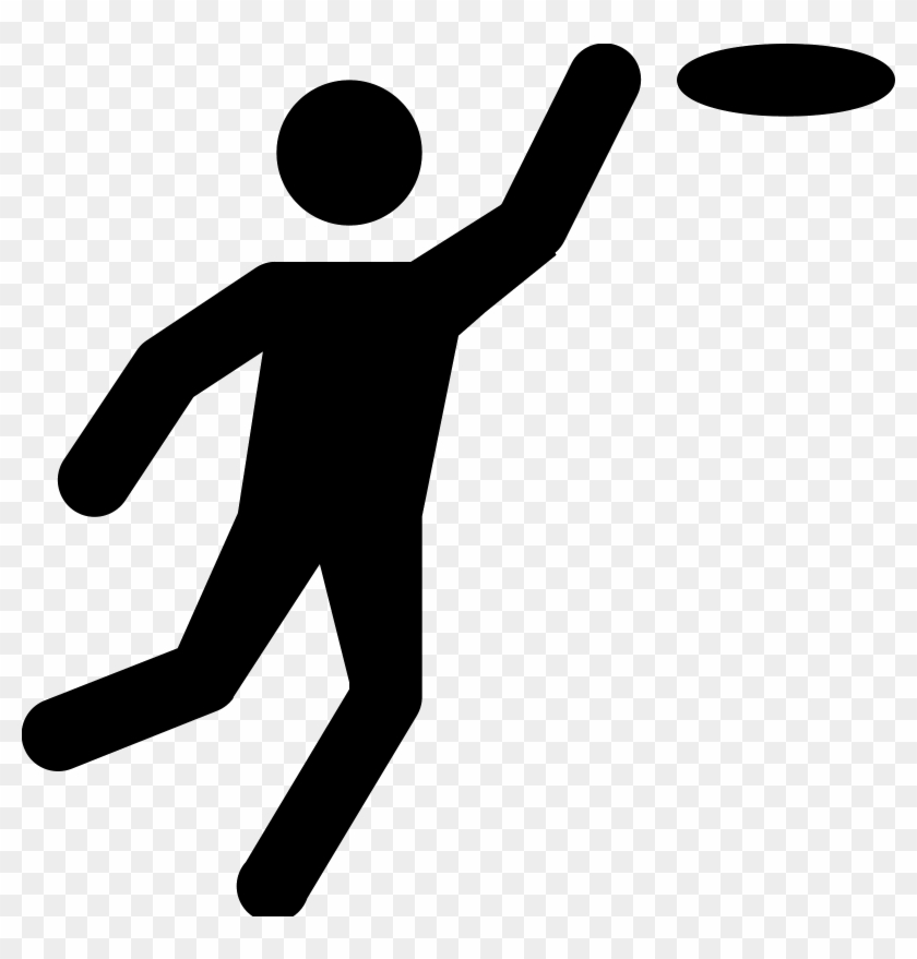 Flying Discs Ultimate Disc Clip Art Others - Frisbee Black And White #1681897