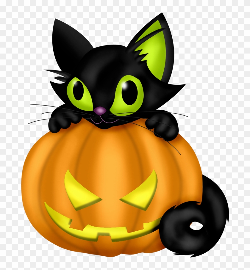 Http - //rosimeri - Minus - Com/mbvb4ov0nnhzl5 - Muertos - Halloween Cat Pumpkin Clipart #1681987