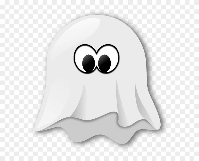 Cute Ghost Clipart - Cartoon Ghost Black Background #1681990