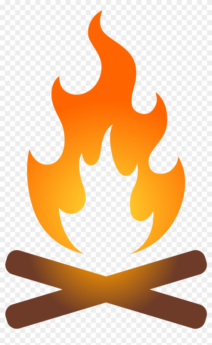 Campfire Clip Art Transprent Png Free Download - Camp Fire Silhouette #1682000