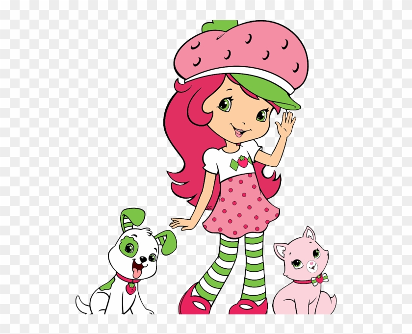 Strawberry Shortcake Cartoon Strawberry Shortcake Berry - Strawberry Shortcake With Pupcake And Custard #1682007