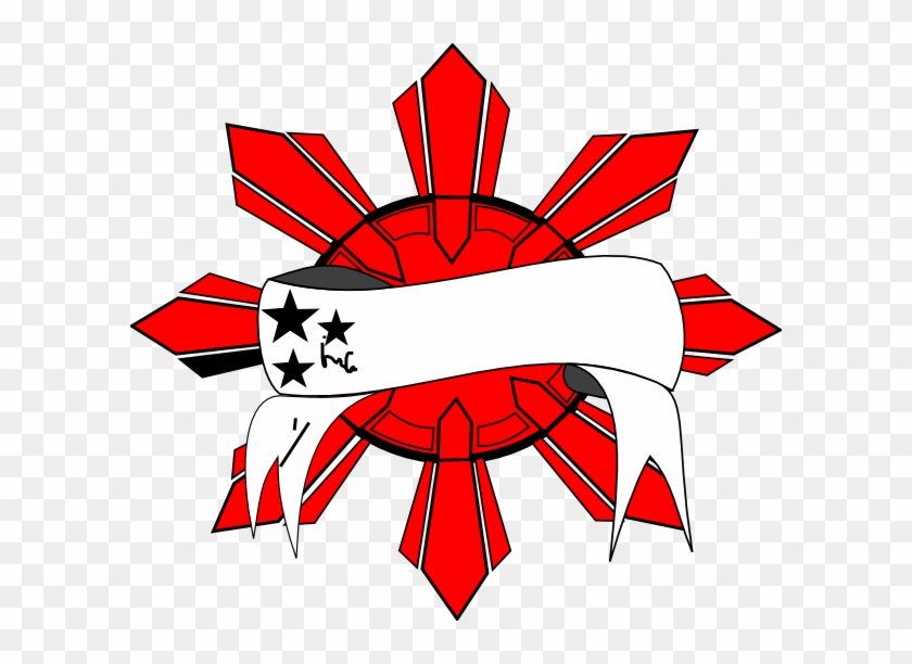 Rg Flag Clip Art At Clker Com Vector Clip Art Online - Philippine Flag Tattoo Png #1682111