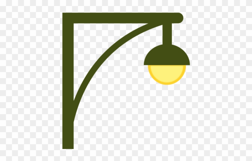 Lamp Post Clipart Icon - Sign #1682169