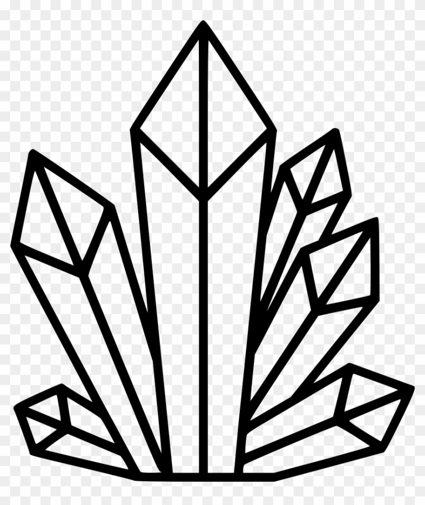 Crystals Vector Line Drawing - Crystals Svg #1682225