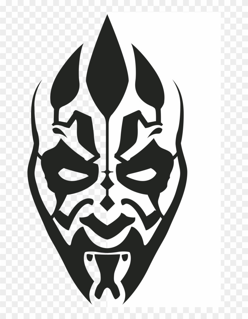 Darth Maul - Black Darth Maul Tattoo - Free Transparent PNG Clipart Images  Download