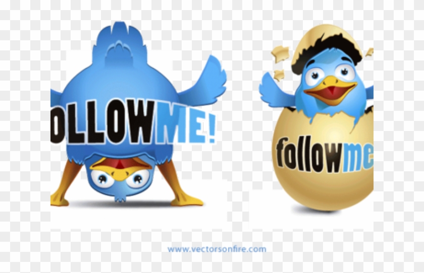 Twitter Clipart Happy Bird - Twitter Follow Me #1682340