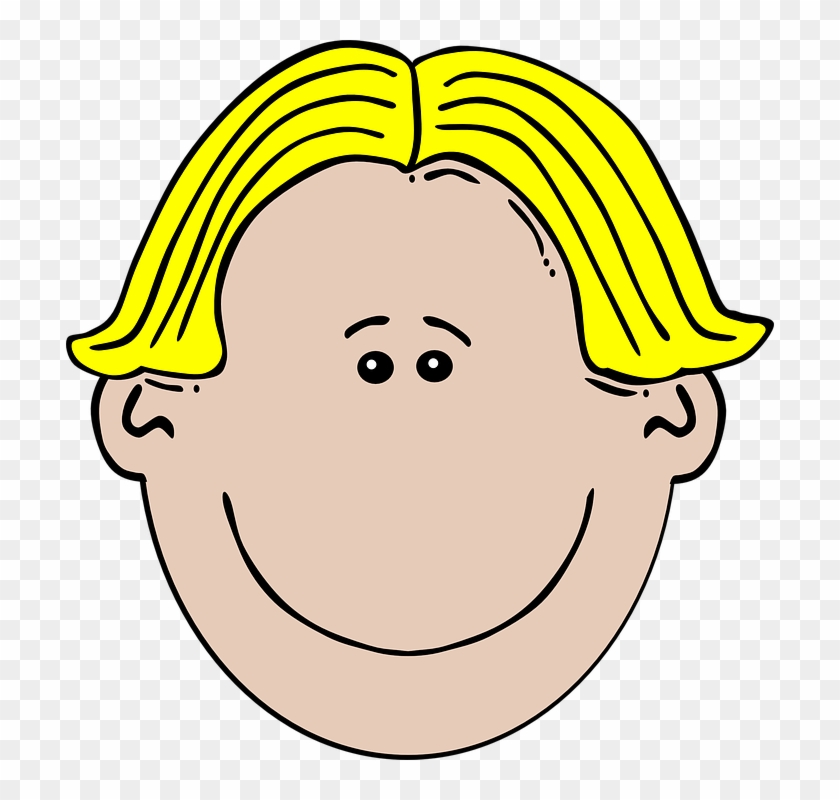 Cartoon Boy Face - Cartoon Boy With Blonde Hair #257237