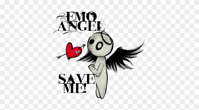 Boy Emo Angel Drawings - Emo Angel Queen Duvet #257252