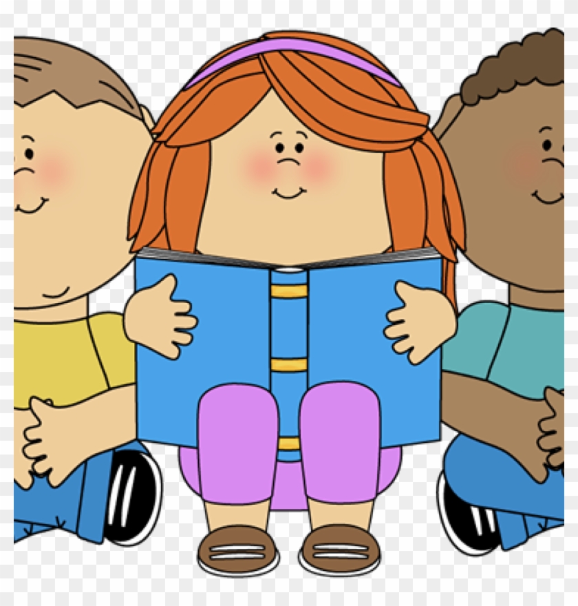 Clipart Of Kids Reading