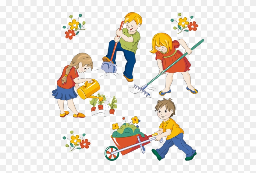 Related Cleaning Clipart Png - Children Cleaning Png #257271