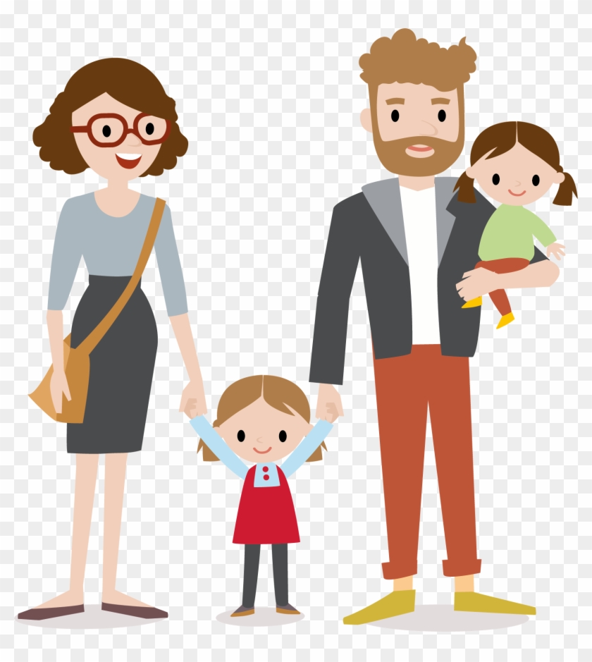 Parents Talking To Child Clipart Logo