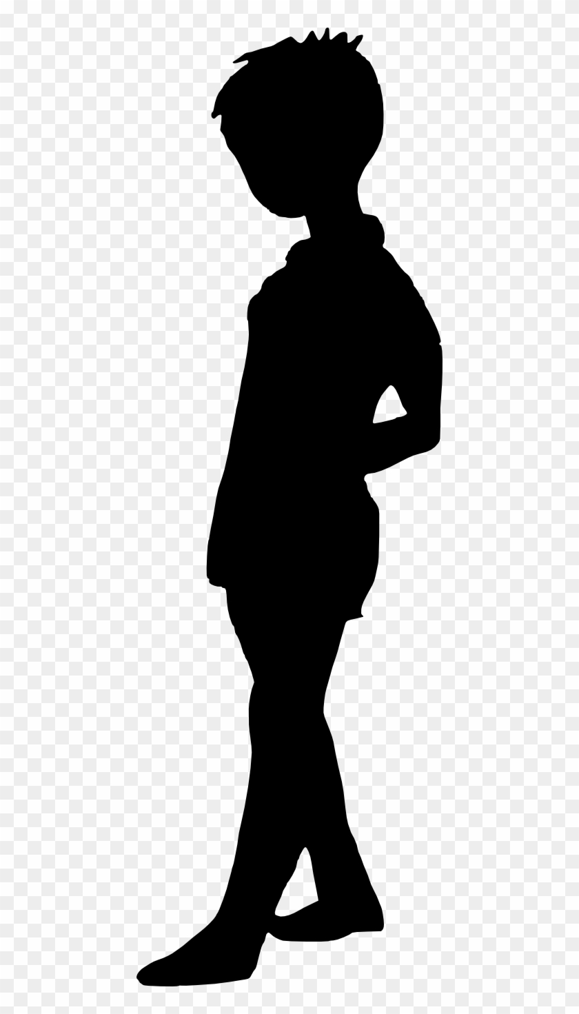 Free Download - Boy Silhouette Transparent Background #257315