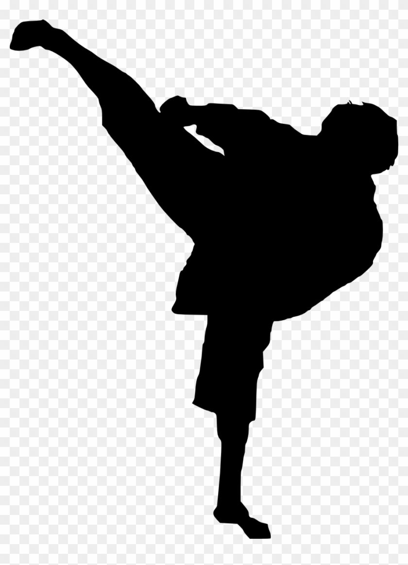 Silhouette Breakdancing B Boy Stencil - Png Karate #257339