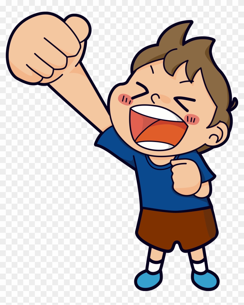 Big Image - Boy Yelling Clipart #257362