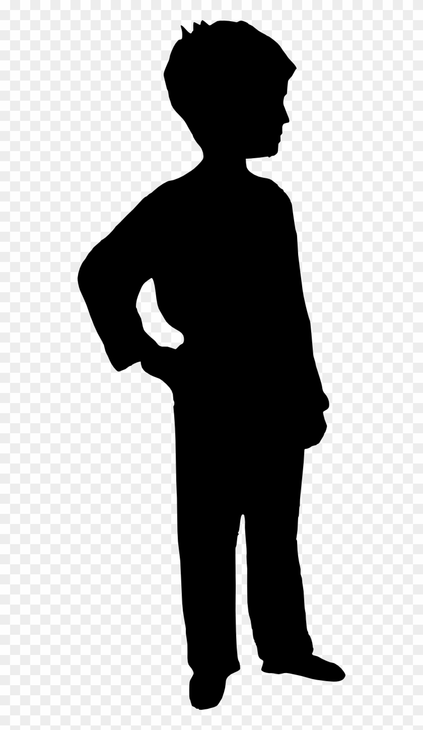 Silhouette Of Boy - Boy Silhouette Transparent Background - Free  Transparent PNG Clipart Images Download