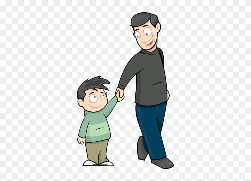 Father Clip Art - Dad And Son Clipart #257409