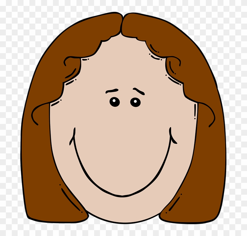 Cartoon Girl Face Clip Art - Girl Face Cartoon #257416