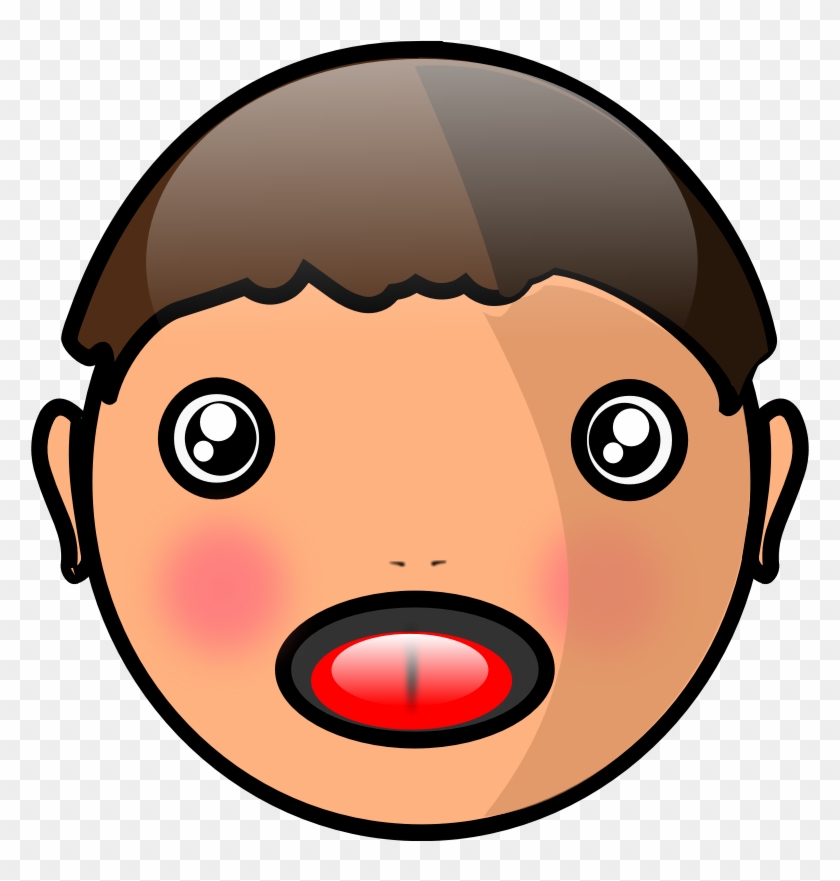 Clipart - Face Boy - Clip Art #257426