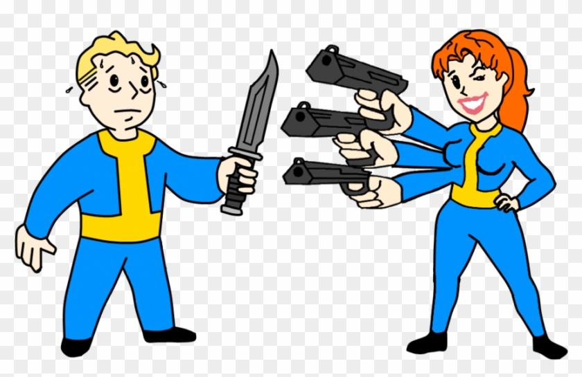 Fallout Clipart Valt - Vault Boy And Girl #257494