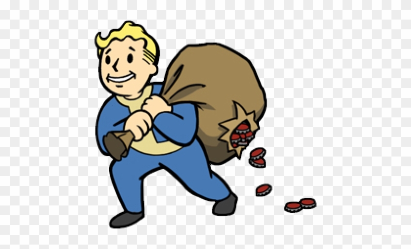 Fallout Vault Boy Clipart - Vault Boy Money Png #257597