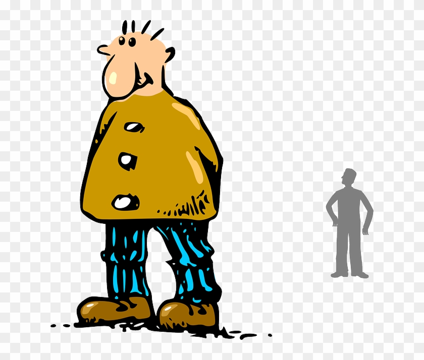 Person Slim, Small, People, Man, Guy, Silhouette, Person - Large Man Clipart #257621