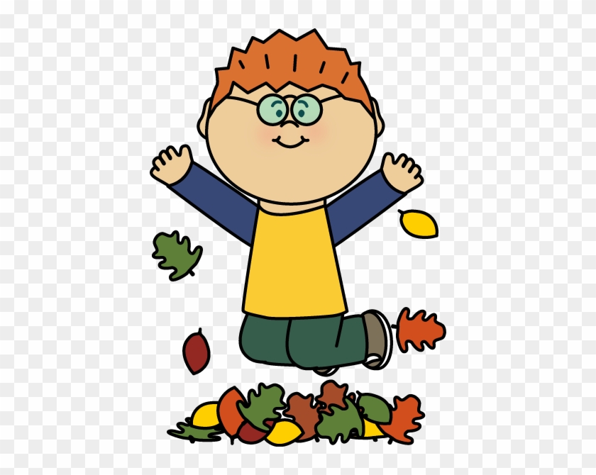 Collection Of Free Boy Cliparts - Jumping In Leaves Clipart #257653