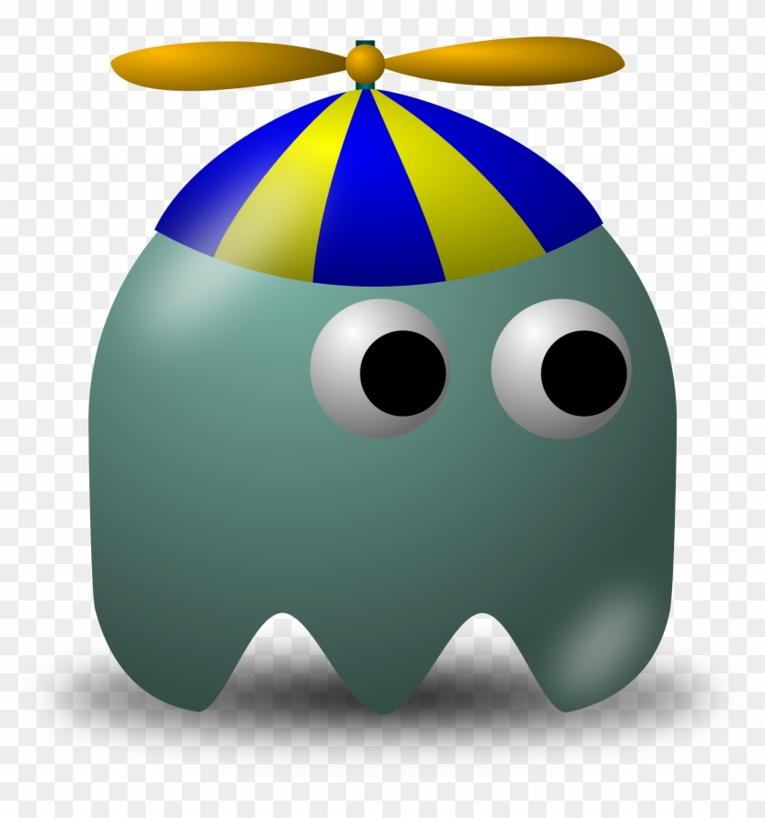 Propeller Hat Nerd Avatar Character - Pacman Openclipart #257655