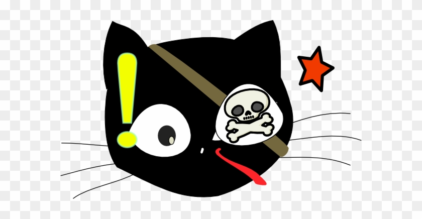 Free Vector Pirate Cat Clip Art - Free Vector Pirate Cat Clip Art #257666