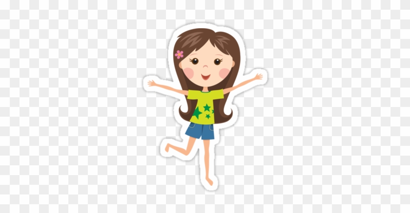 Cute Cartoon Girl Photos Mart Png - Girl Clipart Barefoot #257815